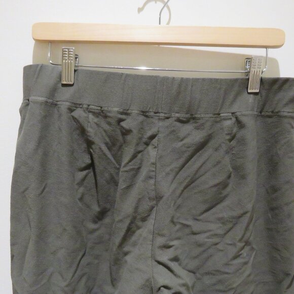 EILEEN FISHER System Washable Stretch Crepe Slim Ankle Pant in Rye Minimalist - Picture 9 of 13